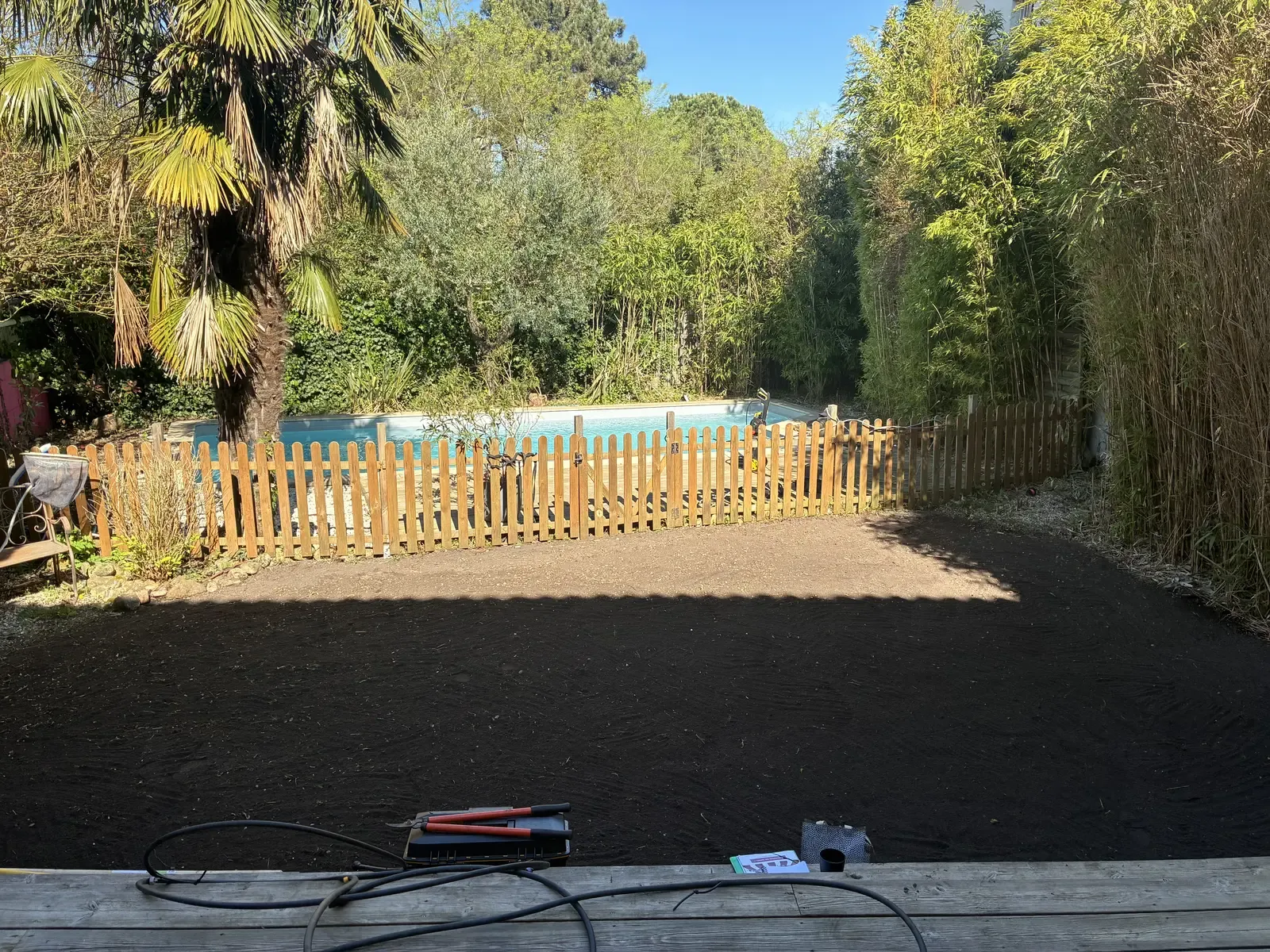 Sol nivelé prêt pour la pose